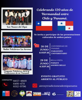 Toda vez que Panamá y Chile están celebrando los 120 años de relaciones diplomáticas entre amabas naciones.